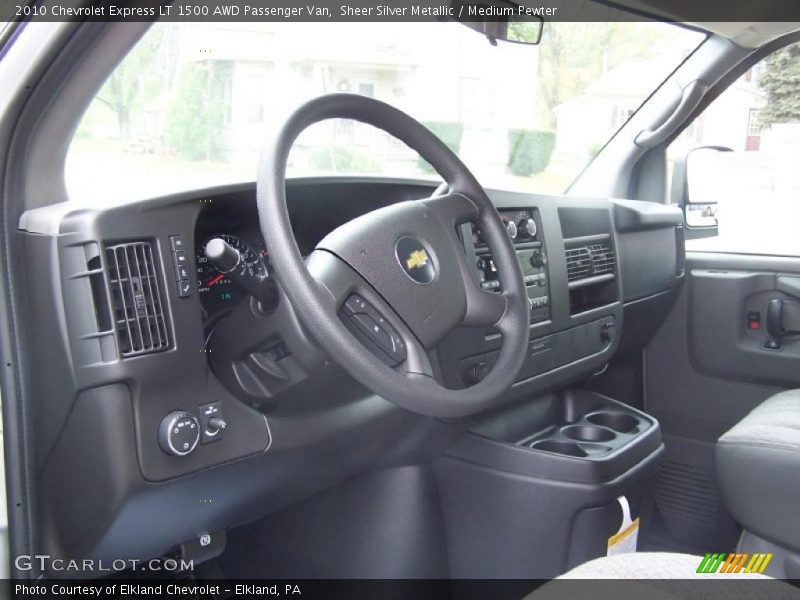 Sheer Silver Metallic / Medium Pewter 2010 Chevrolet Express LT 1500 AWD Passenger Van