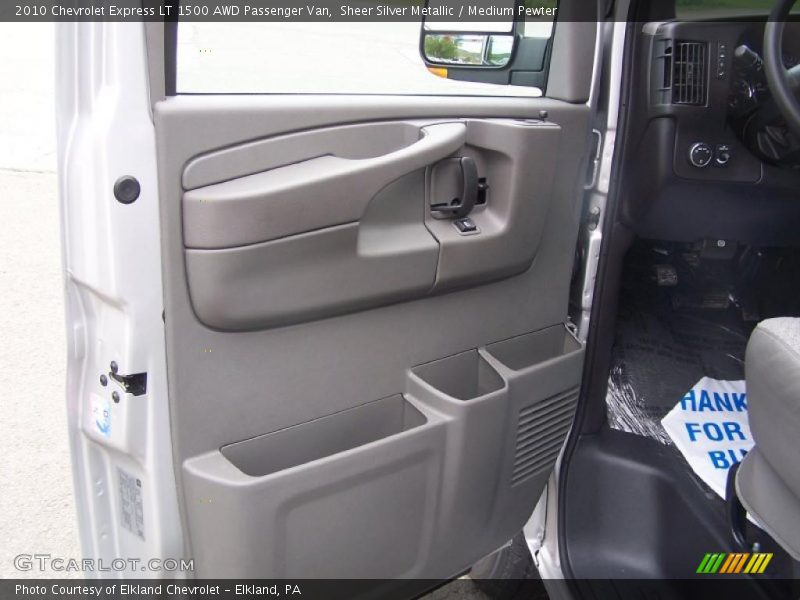 Sheer Silver Metallic / Medium Pewter 2010 Chevrolet Express LT 1500 AWD Passenger Van