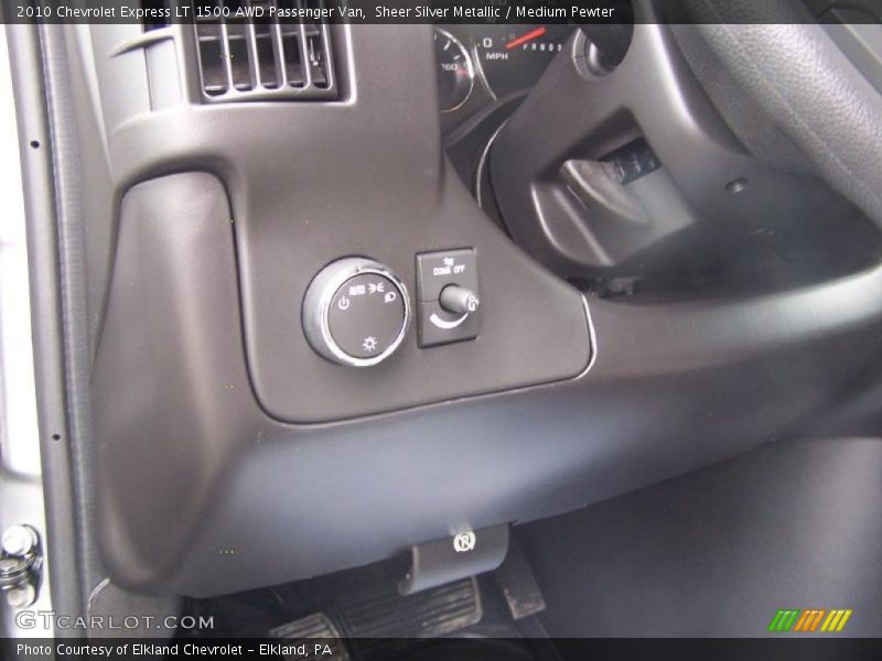 Sheer Silver Metallic / Medium Pewter 2010 Chevrolet Express LT 1500 AWD Passenger Van