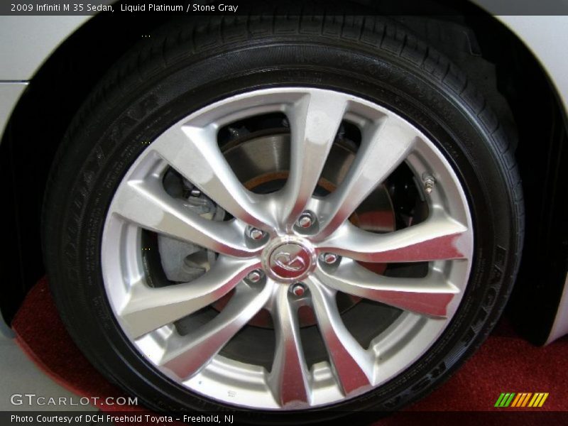 Liquid Platinum / Stone Gray 2009 Infiniti M 35 Sedan