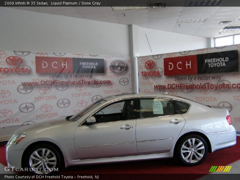 Liquid Platinum / Stone Gray 2009 Infiniti M 35 Sedan