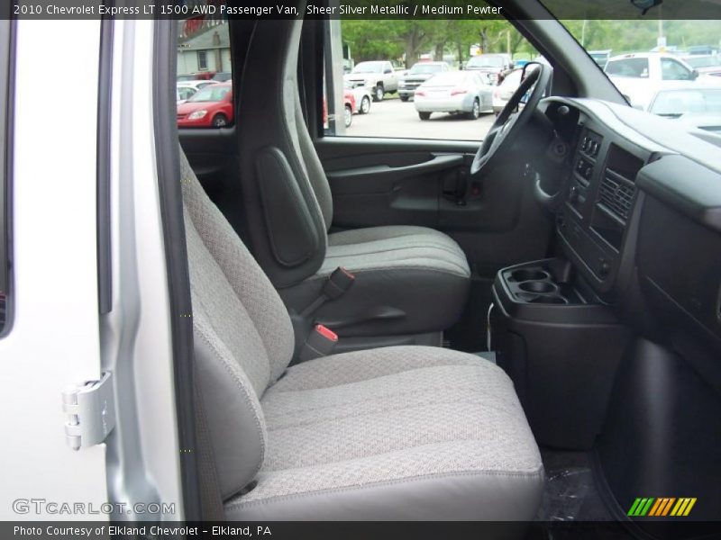 Sheer Silver Metallic / Medium Pewter 2010 Chevrolet Express LT 1500 AWD Passenger Van