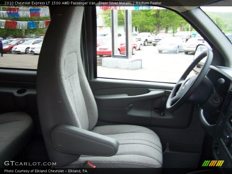 Sheer Silver Metallic / Medium Pewter 2010 Chevrolet Express LT 1500 AWD Passenger Van