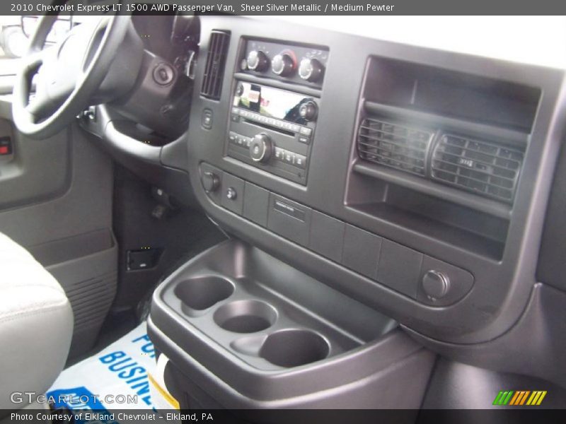 Sheer Silver Metallic / Medium Pewter 2010 Chevrolet Express LT 1500 AWD Passenger Van