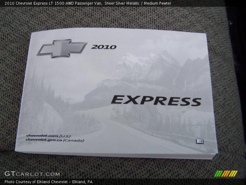Sheer Silver Metallic / Medium Pewter 2010 Chevrolet Express LT 1500 AWD Passenger Van