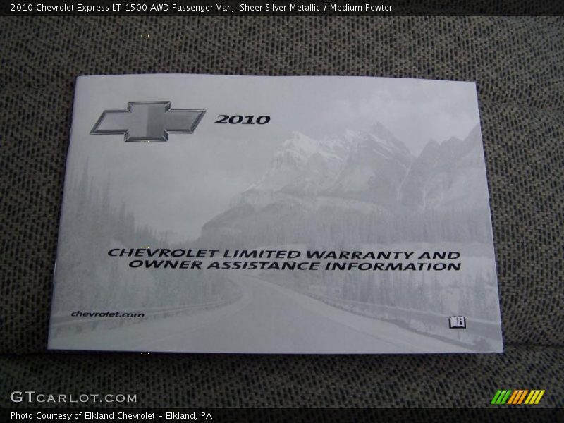 Sheer Silver Metallic / Medium Pewter 2010 Chevrolet Express LT 1500 AWD Passenger Van