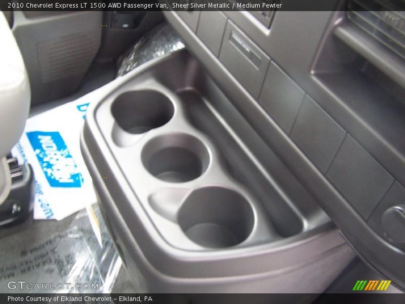 Sheer Silver Metallic / Medium Pewter 2010 Chevrolet Express LT 1500 AWD Passenger Van