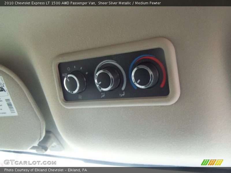 Sheer Silver Metallic / Medium Pewter 2010 Chevrolet Express LT 1500 AWD Passenger Van