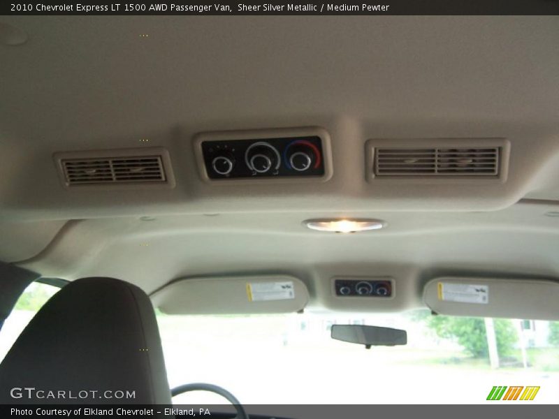 Sheer Silver Metallic / Medium Pewter 2010 Chevrolet Express LT 1500 AWD Passenger Van