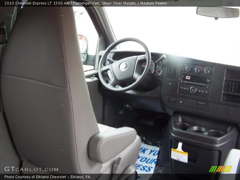 Sheer Silver Metallic / Medium Pewter 2010 Chevrolet Express LT 1500 AWD Passenger Van