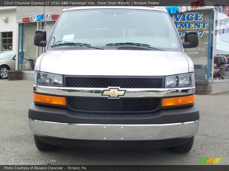 Sheer Silver Metallic / Medium Pewter 2010 Chevrolet Express LT 1500 AWD Passenger Van