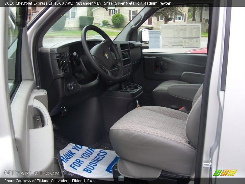 Sheer Silver Metallic / Medium Pewter 2010 Chevrolet Express LT 1500 AWD Passenger Van