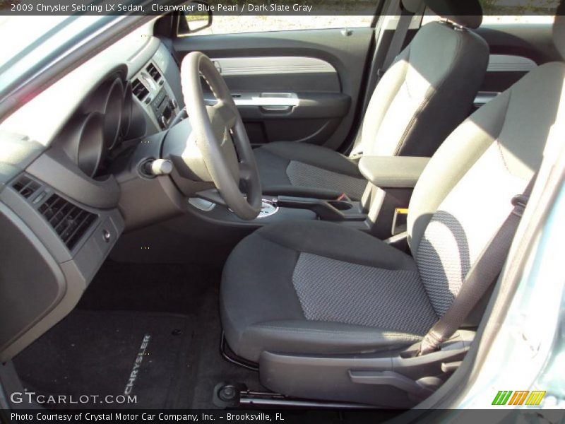 Clearwater Blue Pearl / Dark Slate Gray 2009 Chrysler Sebring LX Sedan