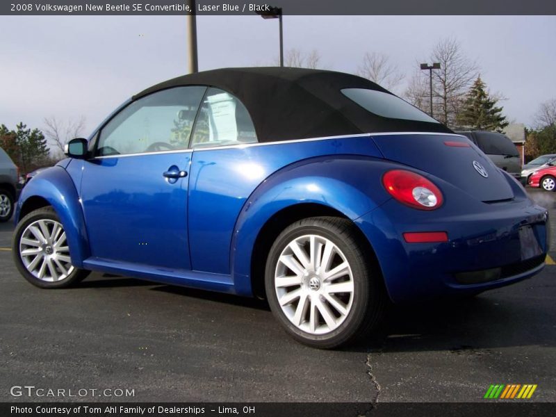 Laser Blue / Black 2008 Volkswagen New Beetle SE Convertible
