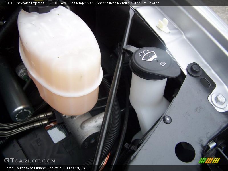 Sheer Silver Metallic / Medium Pewter 2010 Chevrolet Express LT 1500 AWD Passenger Van