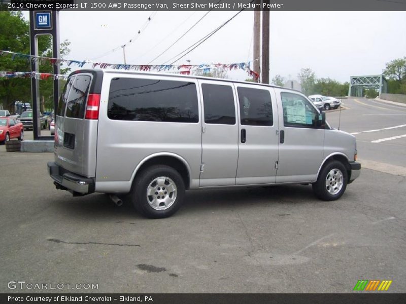Sheer Silver Metallic / Medium Pewter 2010 Chevrolet Express LT 1500 AWD Passenger Van