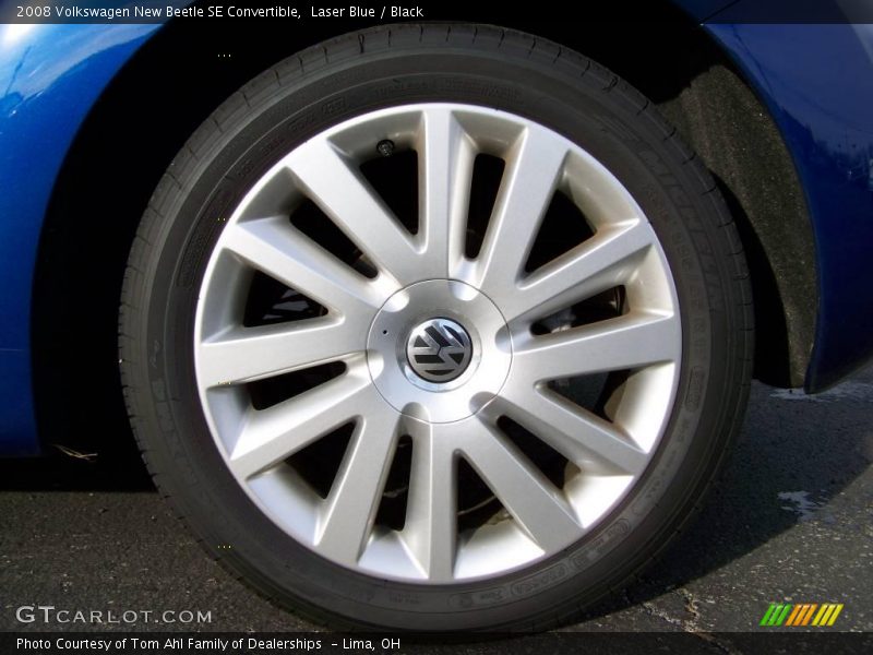 Laser Blue / Black 2008 Volkswagen New Beetle SE Convertible