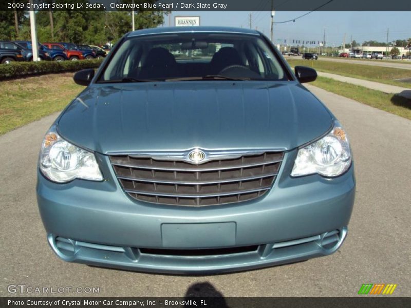 Clearwater Blue Pearl / Dark Slate Gray 2009 Chrysler Sebring LX Sedan