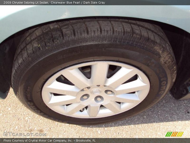 Clearwater Blue Pearl / Dark Slate Gray 2009 Chrysler Sebring LX Sedan
