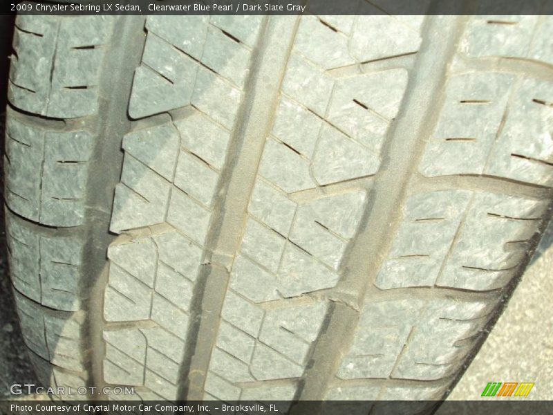 Clearwater Blue Pearl / Dark Slate Gray 2009 Chrysler Sebring LX Sedan