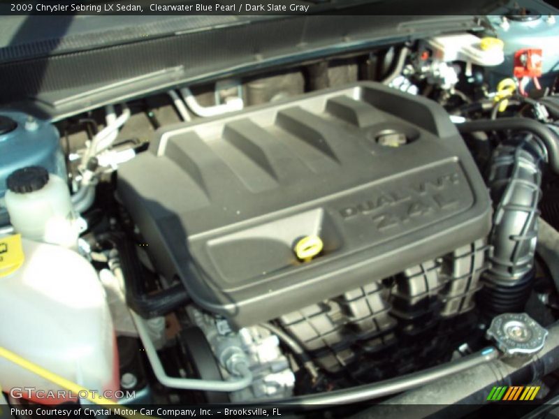 Clearwater Blue Pearl / Dark Slate Gray 2009 Chrysler Sebring LX Sedan