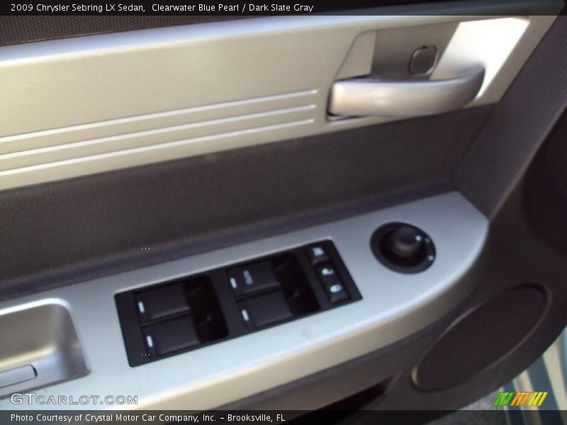 Clearwater Blue Pearl / Dark Slate Gray 2009 Chrysler Sebring LX Sedan