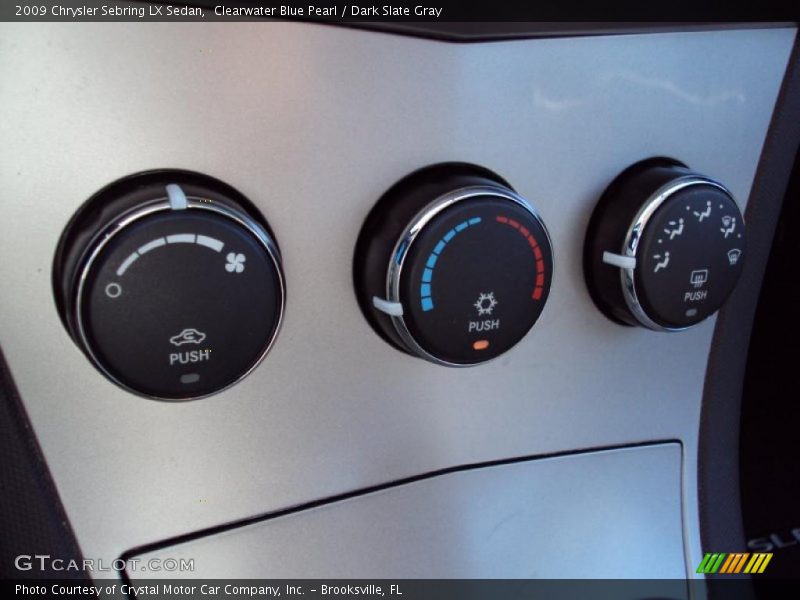 Clearwater Blue Pearl / Dark Slate Gray 2009 Chrysler Sebring LX Sedan