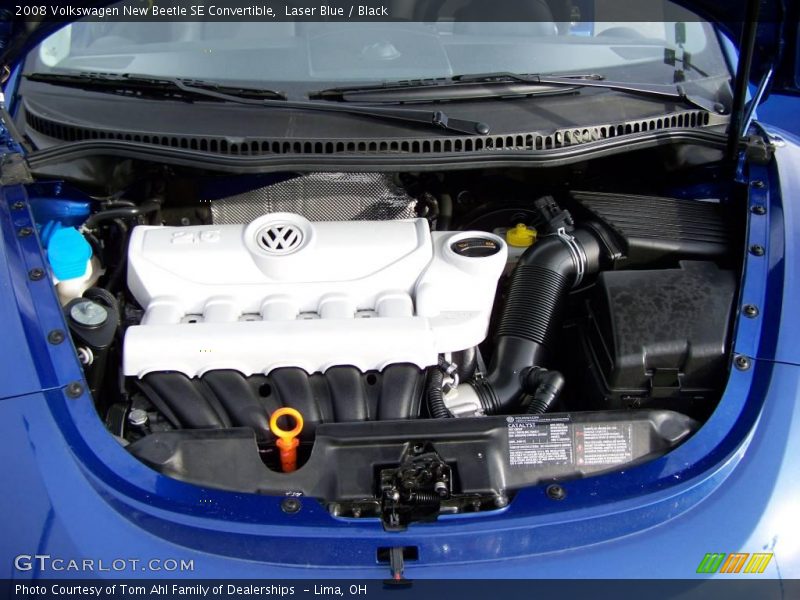 Laser Blue / Black 2008 Volkswagen New Beetle SE Convertible