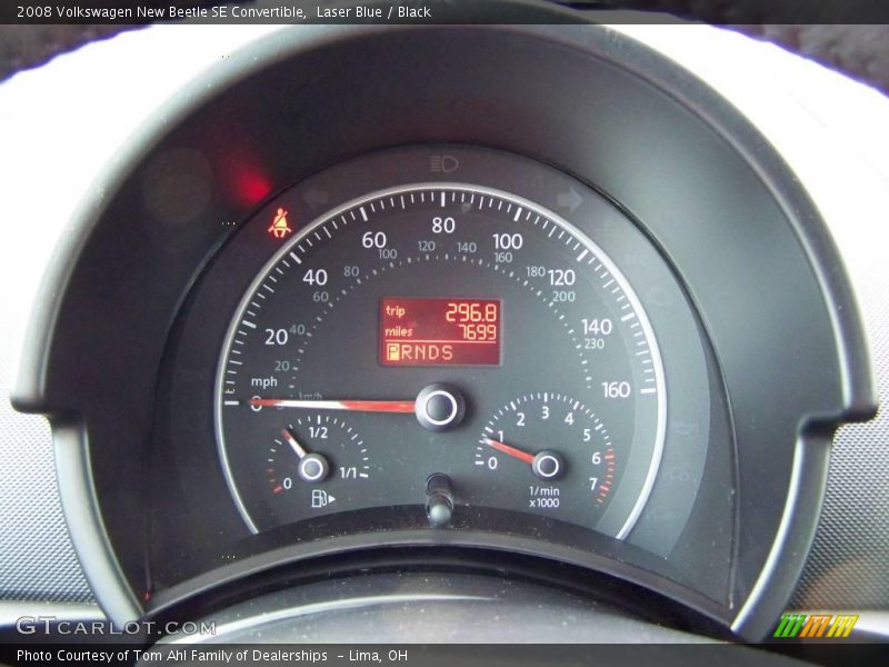 Laser Blue / Black 2008 Volkswagen New Beetle SE Convertible