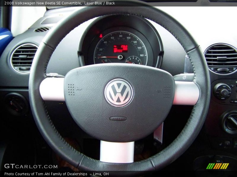 Laser Blue / Black 2008 Volkswagen New Beetle SE Convertible