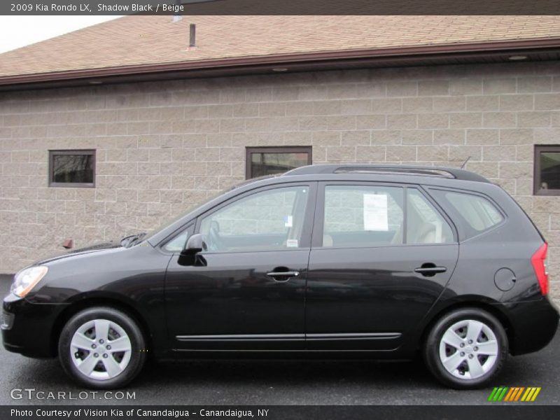 Shadow Black / Beige 2009 Kia Rondo LX
