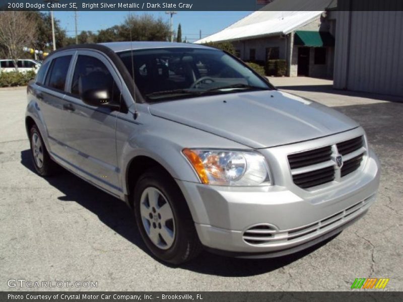 Bright Silver Metallic / Dark Slate Gray 2008 Dodge Caliber SE