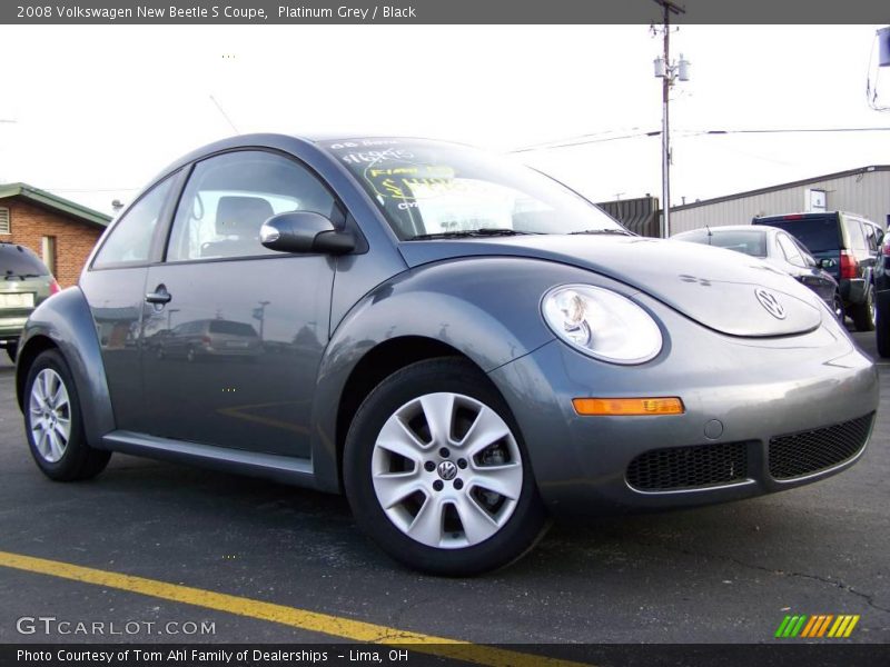 Platinum Grey / Black 2008 Volkswagen New Beetle S Coupe