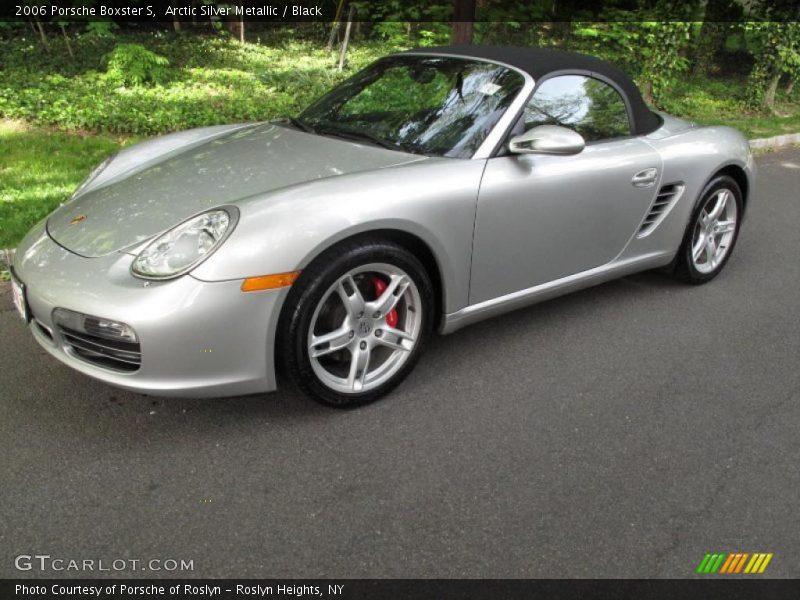 Arctic Silver Metallic / Black 2006 Porsche Boxster S