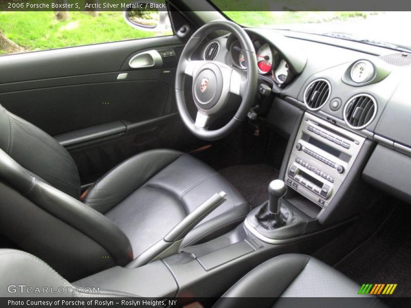 Arctic Silver Metallic / Black 2006 Porsche Boxster S