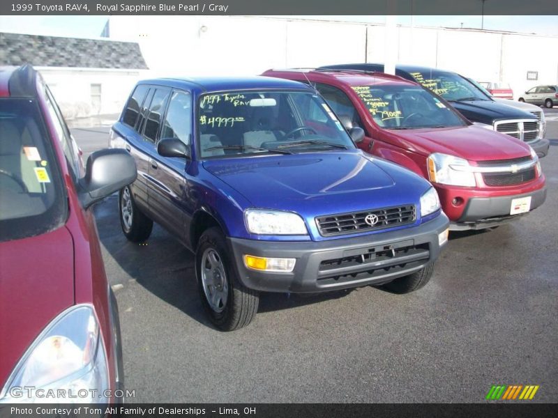 Royal Sapphire Blue Pearl / Gray 1999 Toyota RAV4
