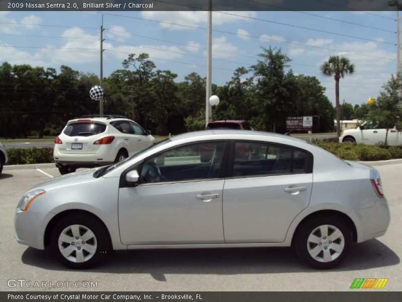 Brilliant Silver / Charcoal 2009 Nissan Sentra 2.0
