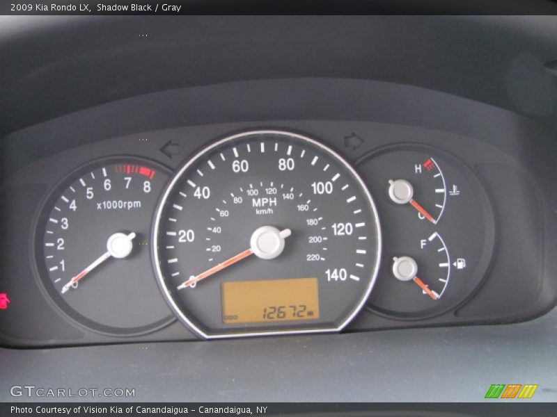 Shadow Black / Gray 2009 Kia Rondo LX