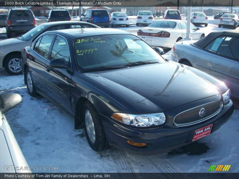 Titanium Blue Metallic / Medium Gray 2000 Buick LeSabre Limited