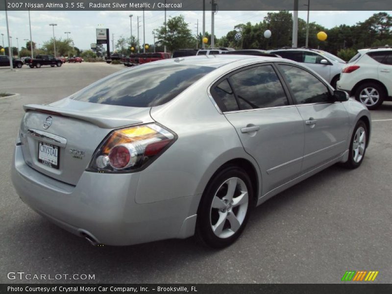 Radiant Silver Metallic / Charcoal 2007 Nissan Altima 3.5 SE