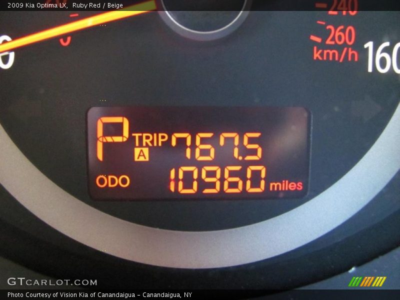 Ruby Red / Beige 2009 Kia Optima LX