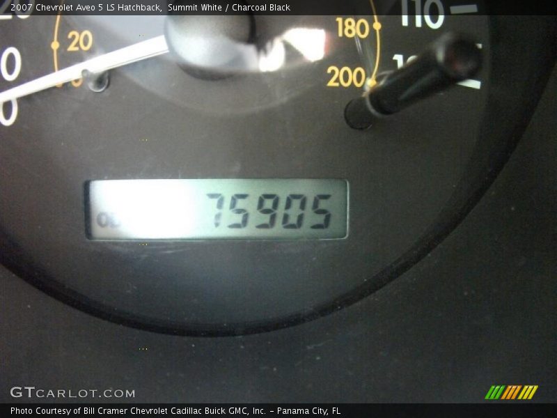 Summit White / Charcoal Black 2007 Chevrolet Aveo 5 LS Hatchback