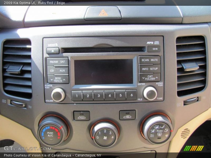 Ruby Red / Beige 2009 Kia Optima LX