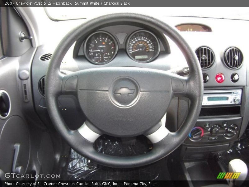 Summit White / Charcoal Black 2007 Chevrolet Aveo 5 LS Hatchback