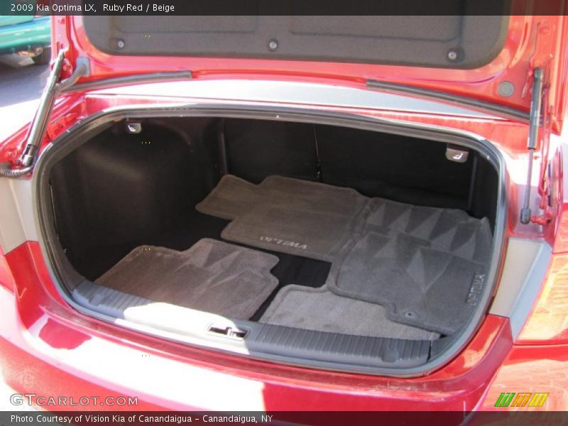 Ruby Red / Beige 2009 Kia Optima LX