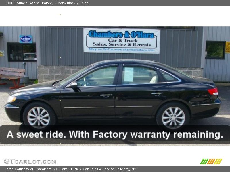 Ebony Black / Beige 2008 Hyundai Azera Limited