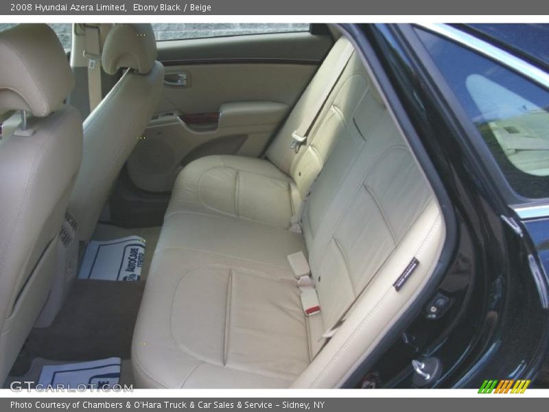 Ebony Black / Beige 2008 Hyundai Azera Limited