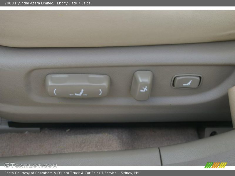 Ebony Black / Beige 2008 Hyundai Azera Limited