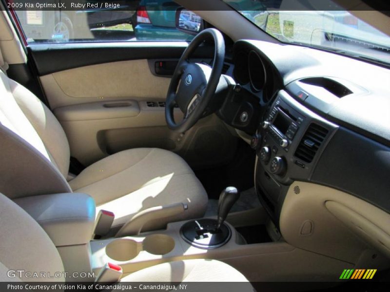 Ruby Red / Beige 2009 Kia Optima LX
