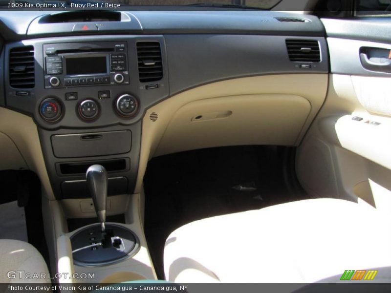 Ruby Red / Beige 2009 Kia Optima LX